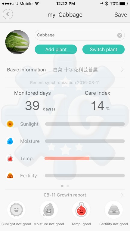 Xiaomi Mi Flora Monitor Chytrý senzor pro rostliny¨do hlíny měření ph meter istage rostliny 2 evropská eu verze